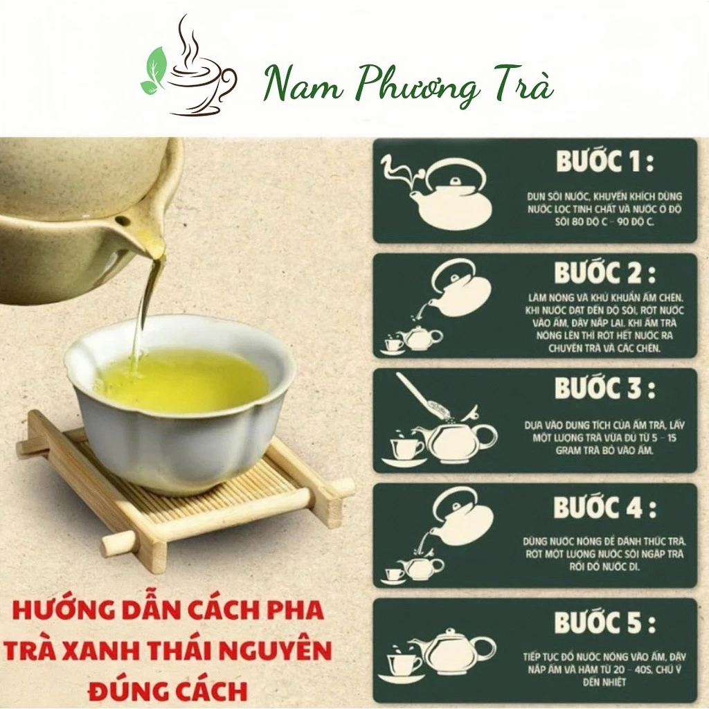 1 Kg Trà Vụn Thái Nguyên, Trà Tấm Ngon Loại Vừa Chè Thái Nguyên để uống, pha trà đá - 2