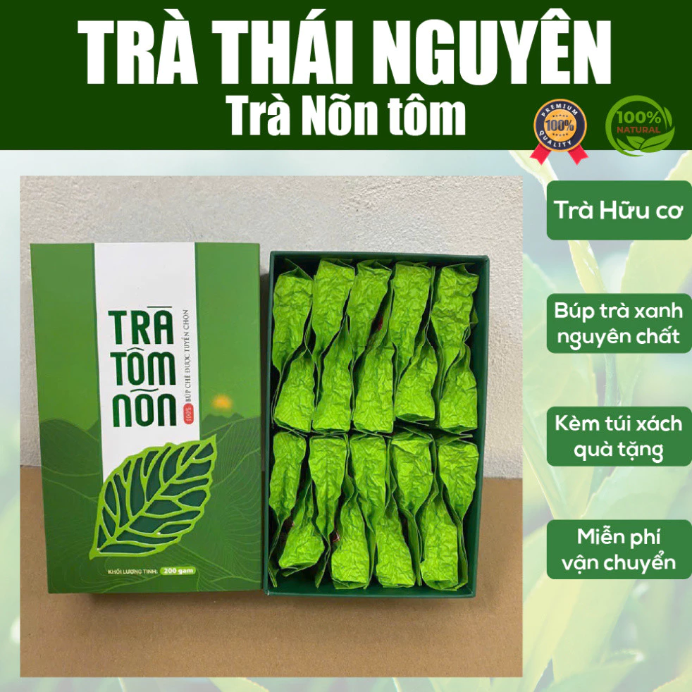 Trà Thái Nguyên Thượng Hạng, 500G Trà Nõn Tôm Thượng Hạng - Trà Tân Cương Hoàng Anh - 2