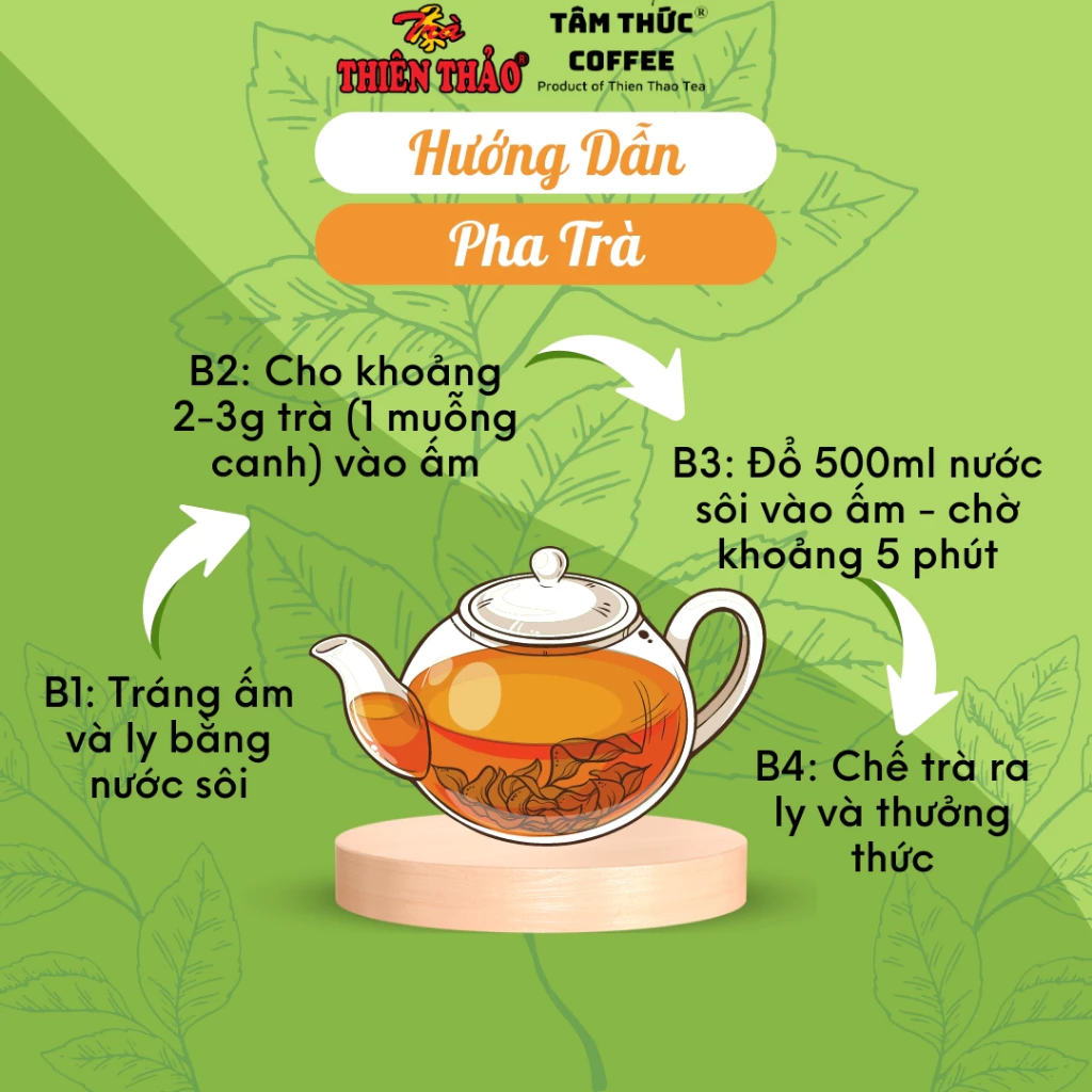 Trà Thái Nguyên Sen, Lài Thượng Hạng Thiên Thảo Mộc 100g - 3