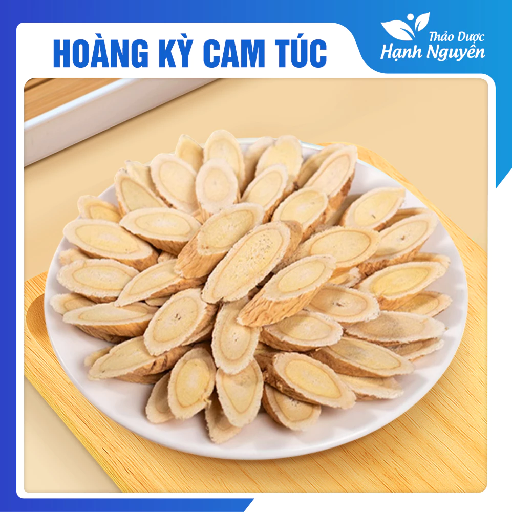 Hoàng kỳ cam túc thái lát 1kg, khô, thơm, sạch, dùng pha trà, hầm canh -Thảo Dược Hạnh Nguyên