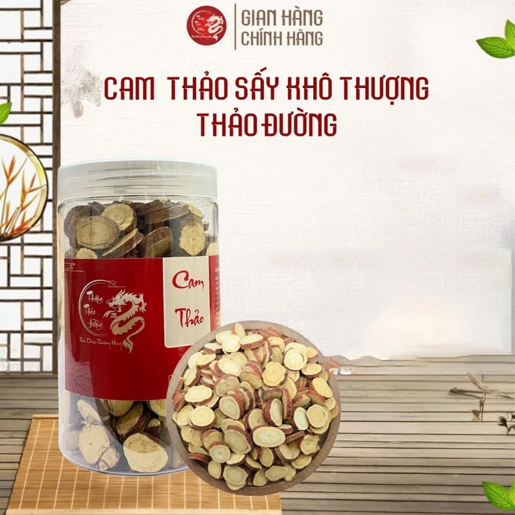 Cam Thảo Khô Thái Lát | Thượng Thảo Đường | Nguyên Liệu Pha Trà Thảo Mộc, Thơm Ngon Bổ Dưỡng, Không Có Chất Tẩy Trắng