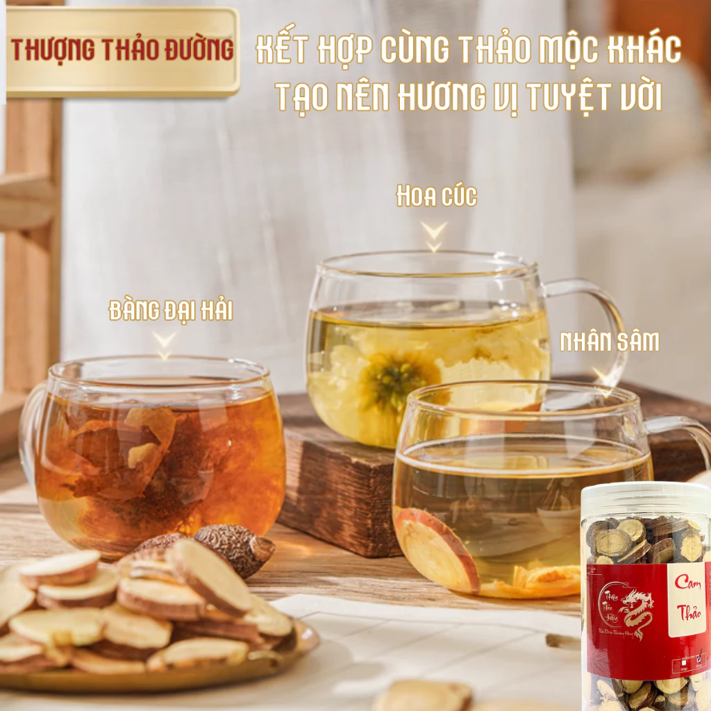 Cam Thảo Khô Thái Lát | Thượng Thảo Đường | Nguyên Liệu Pha Trà Thảo Mộc, Thơm Ngon Bổ Dưỡng, Không Có Chất Tẩy Trắng - 5