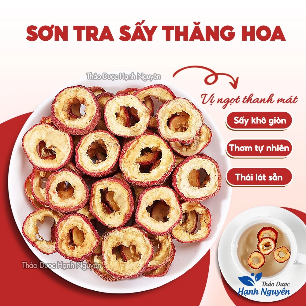 Sơn tra thái lát sấy lạnh 1kg, táo gai sấy thăng hoa, pha trà, detox - Thảo Dược Hạnh Nguyên