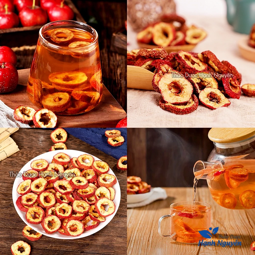 Sơn tra thái lát sấy lạnh 1kg, táo gai sấy thăng hoa, pha trà, detox - Thảo Dược Hạnh Nguyên - 3