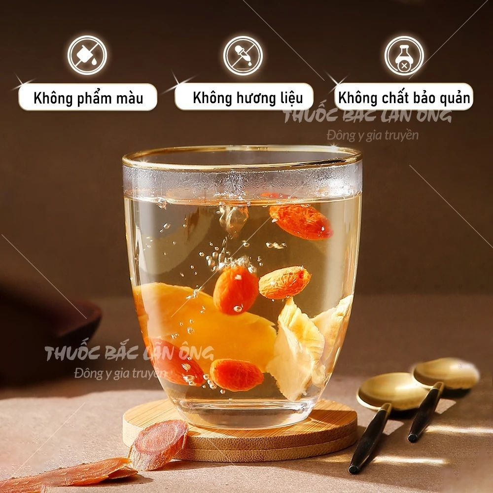 Hồng sâm Hàn Quốc 100g, nhân sâm thái lát mỏng, thơm, không tẩm đường, nguyên vị, dùng pha trà, hầm canh - 2