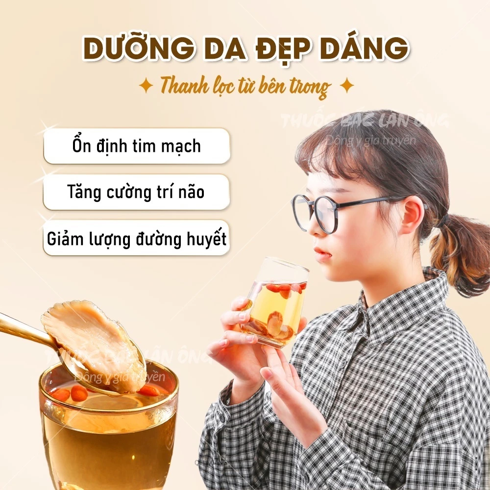 Hồng sâm Hàn Quốc 100g, nhân sâm thái lát mỏng, thơm, không tẩm đường, nguyên vị, dùng pha trà, hầm canh - 5