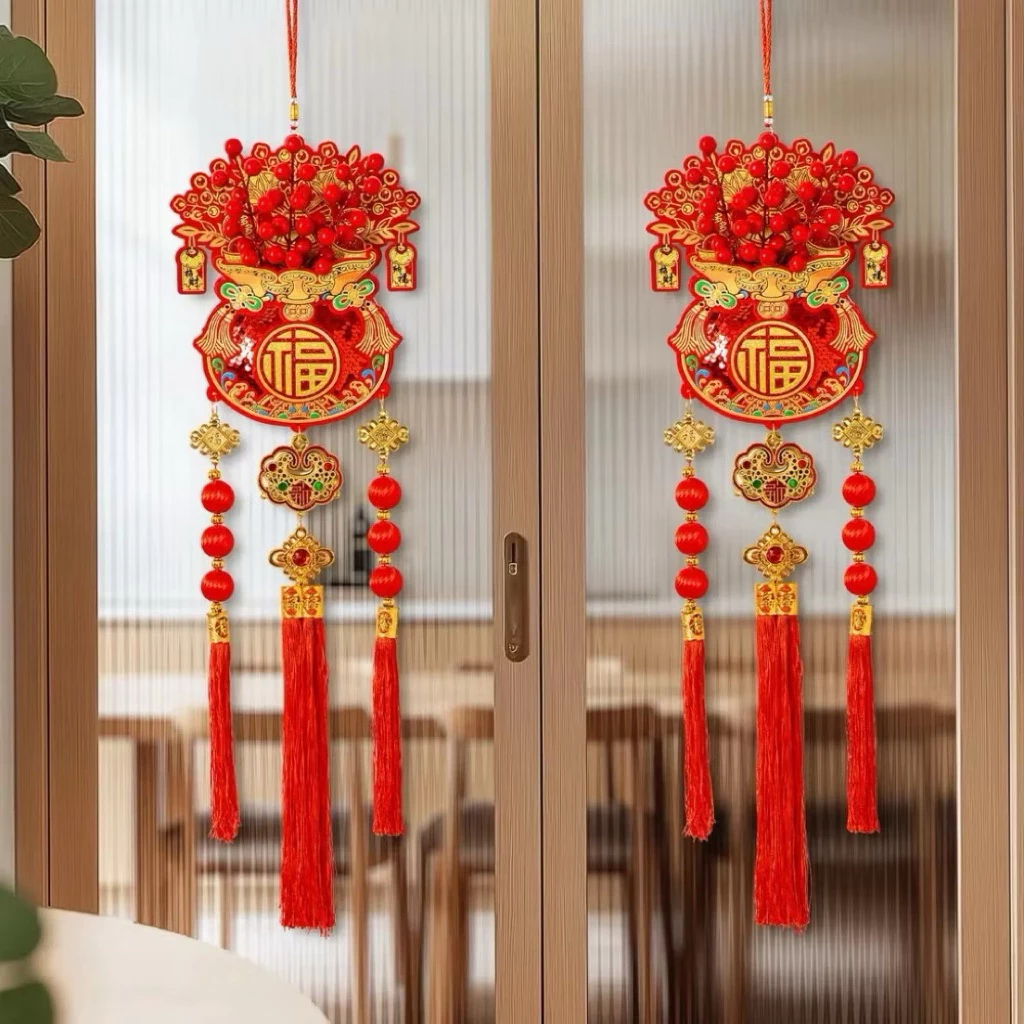Trang Trí treo tường treo cửa, túi treo tài lộc may mắn , trang trí tết , treo trang trí tết nguyên đán - 5