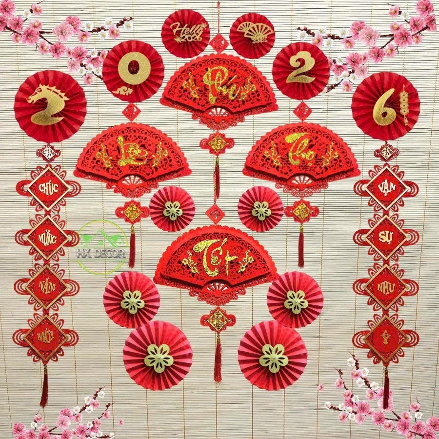 Combo Sản Phẩm Trang Trí Tết 2026, Set Trang Trí Tết Nhà Cửa Đa Dạng Đẹp - 3