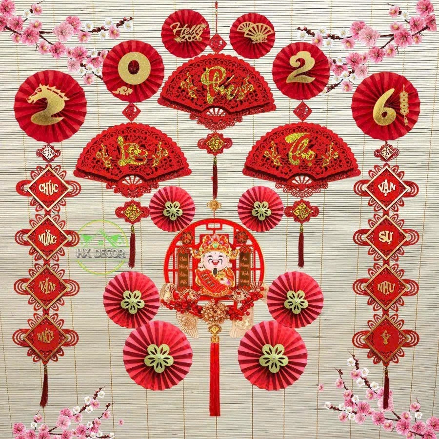 Combo Sản Phẩm Trang Trí Tết 2026, Set Trang Trí Tết Nhà Cửa Đa Dạng Đẹp - 4