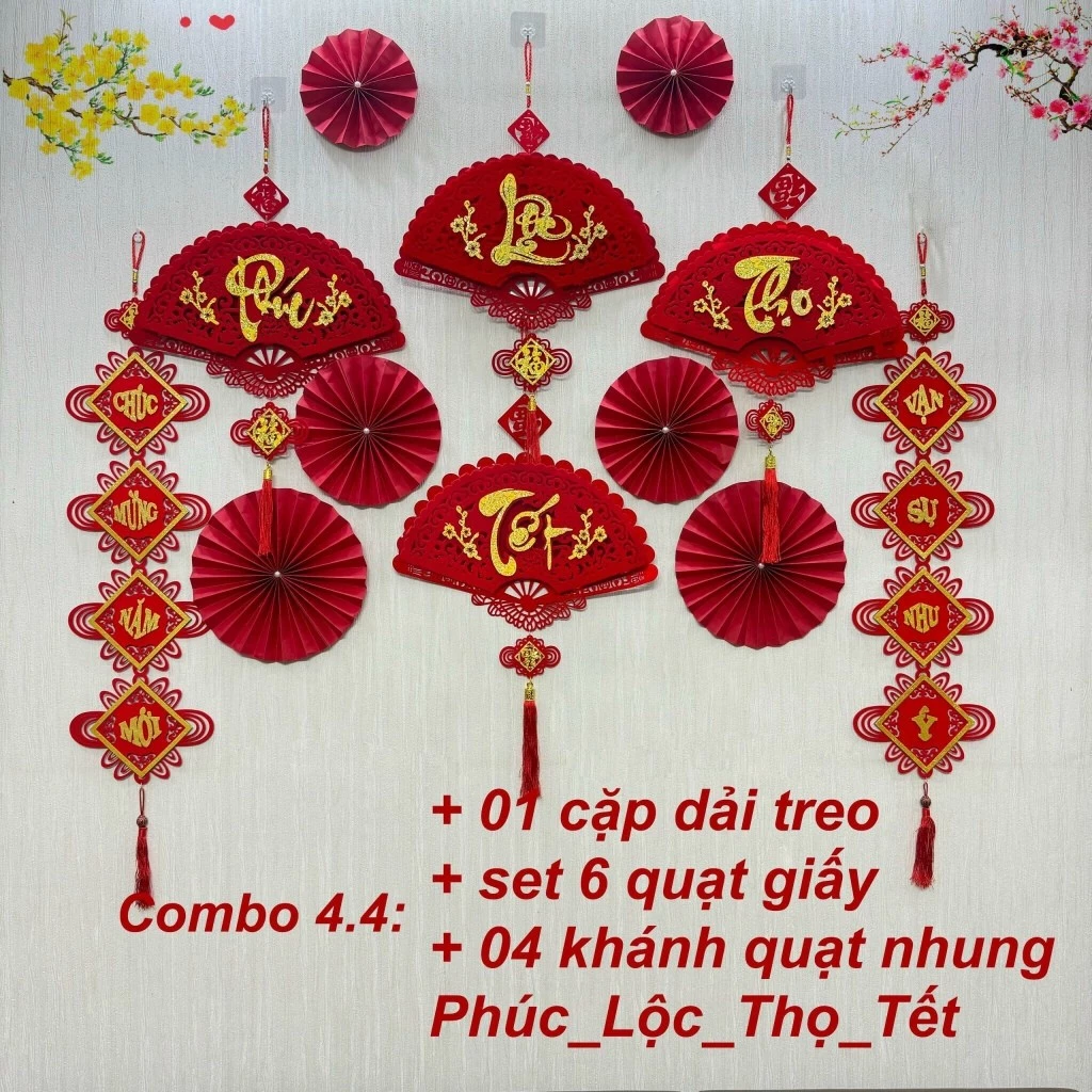 Combo Sản Phẩm Trang Trí Tết 2026, Set Trang Trí Tết Nhà Cửa Đa Dạng Đẹp - 5