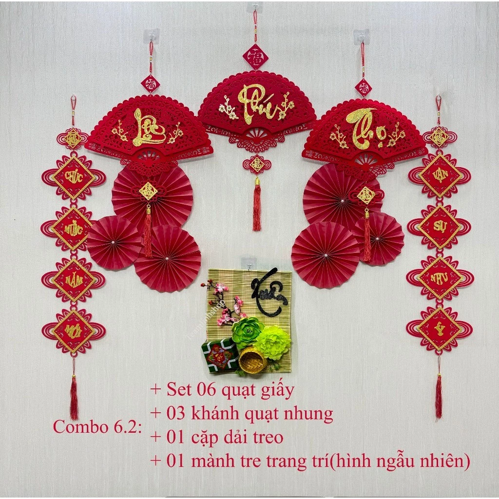 Combo Sản Phẩm Trang Trí Tết 2026, Set Trang Trí Tết Nhà Cửa Đa Dạng Đẹp - 6