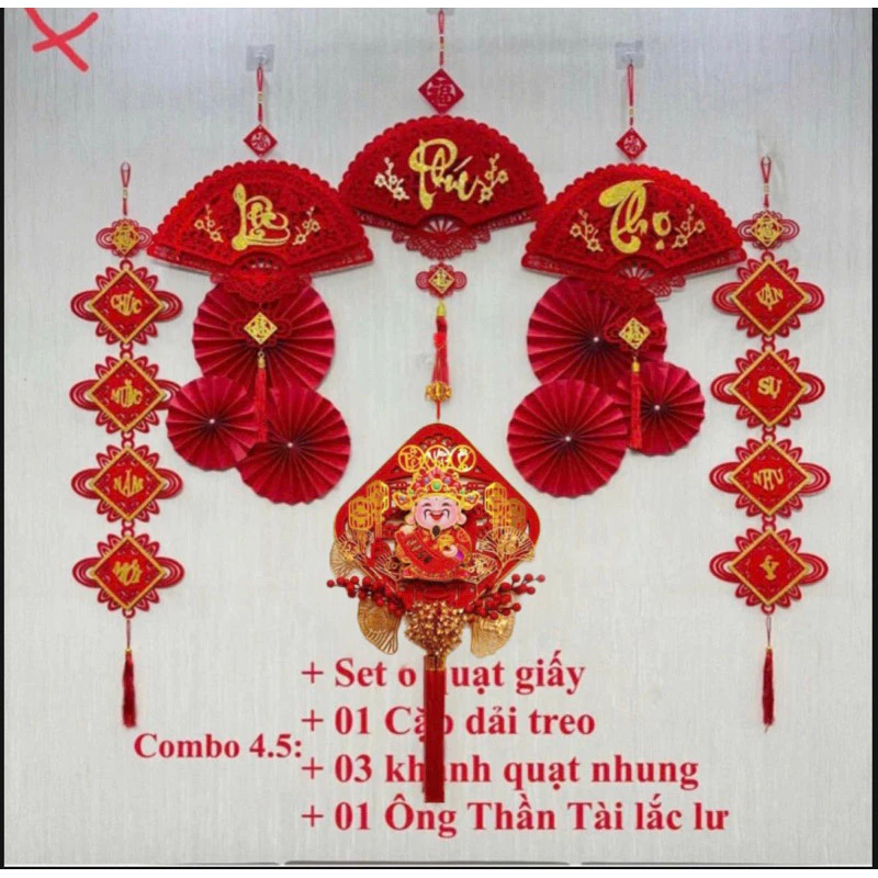Combo Sản Phẩm Trang Trí Tết 2026, Set Trang Trí Tết Nhà Cửa Đa Dạng Đẹp - 2