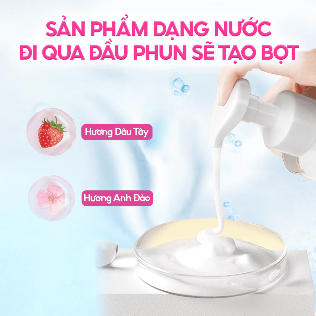 Nước rửa tay dạng bọt CleanZ chiết xuất lô hội, giúp làm sạch, khử khuẩn, an toàn với da tay - Lọ 300ml - 4