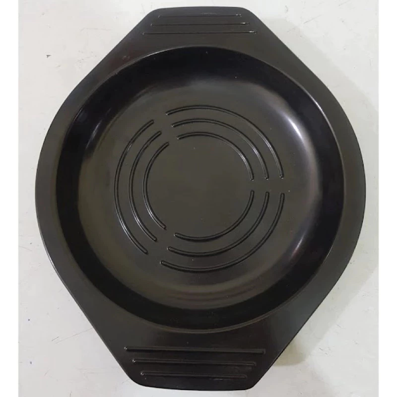 Đĩa đế để kê thố nồi đất đen nấu bánh canh, nấu mì cay 7 cấp độ chất liệu nhựa cứng chịu nhiệt - 3