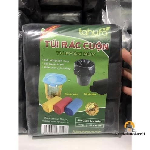 Sét 3 Cuộn Túi Đựng Rác Tự Phân Huỷ Tiện Lợi Rễ Sử Dụng - 2