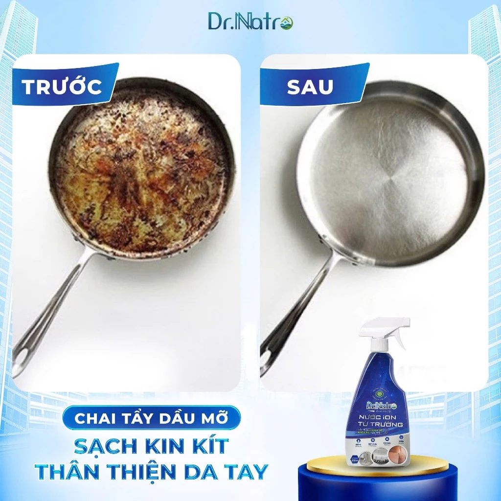 Chai tẩy đa năng Dr.Natro 500ml.Tẩy Sạch Mọi Vết Bẩn Trên Các Bề Mặt tặng 1 miếng chà nhám - 3