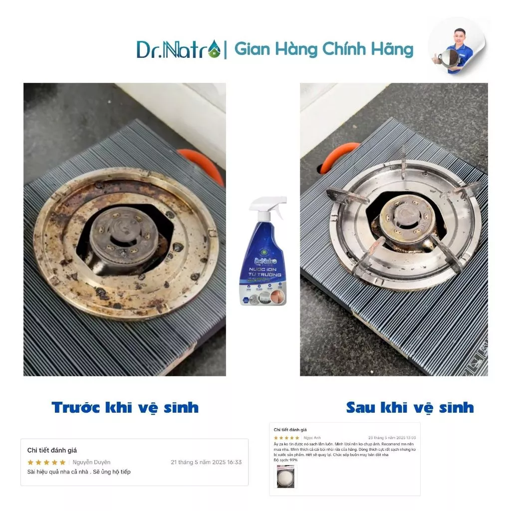 Chai tẩy đa năng Dr.Natro 500ml.Tẩy Sạch Mọi Vết Bẩn Trên Các Bề Mặt tặng 1 miếng chà nhám - 5