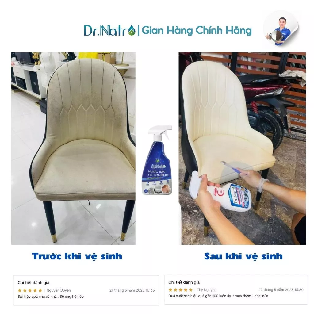 Chai tẩy đa năng Dr.Natro 500ml.Tẩy Sạch Mọi Vết Bẩn Trên Các Bề Mặt tặng 1 miếng chà nhám - 6