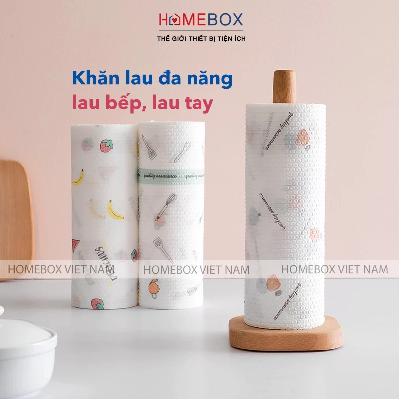 Cuộn 40 Tờ giấy lau nhà bếp đa năng có thể tái sử dụng nhiều lần, Khăn giấy lau đa năng tiện dụng