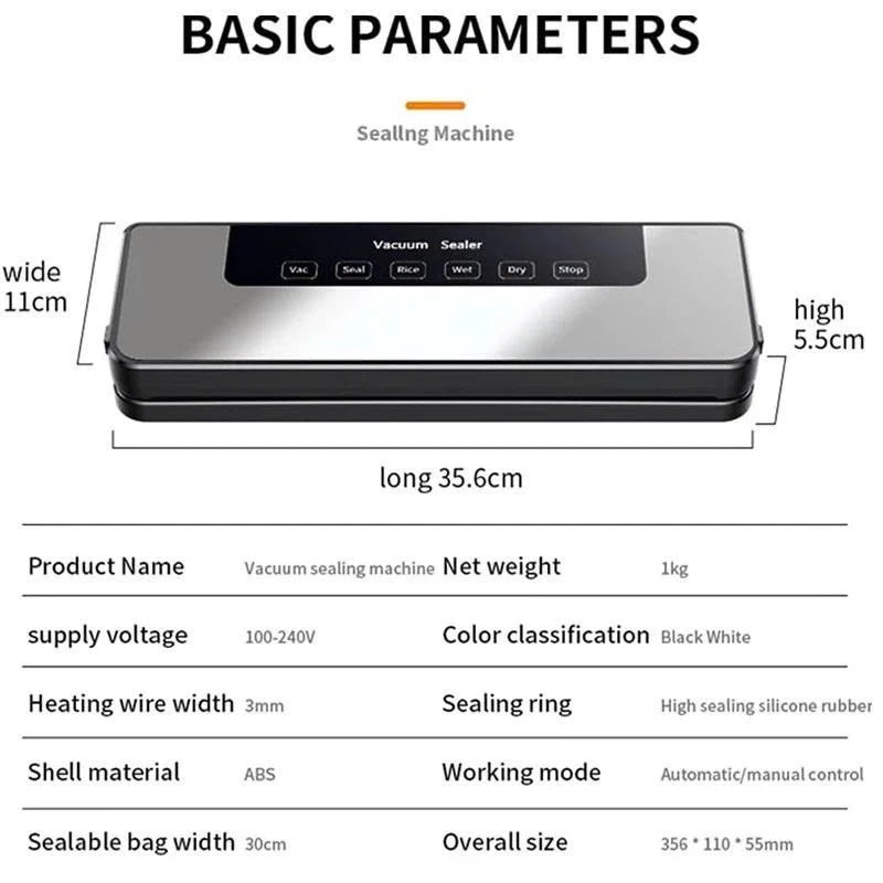 Máy Hút Chân Không MEXI - Hoàn Toàn Tự Động, Máy Đóng Gói Thực Phẩm Khử Trùng Bằng Tia Cực Tím - 2