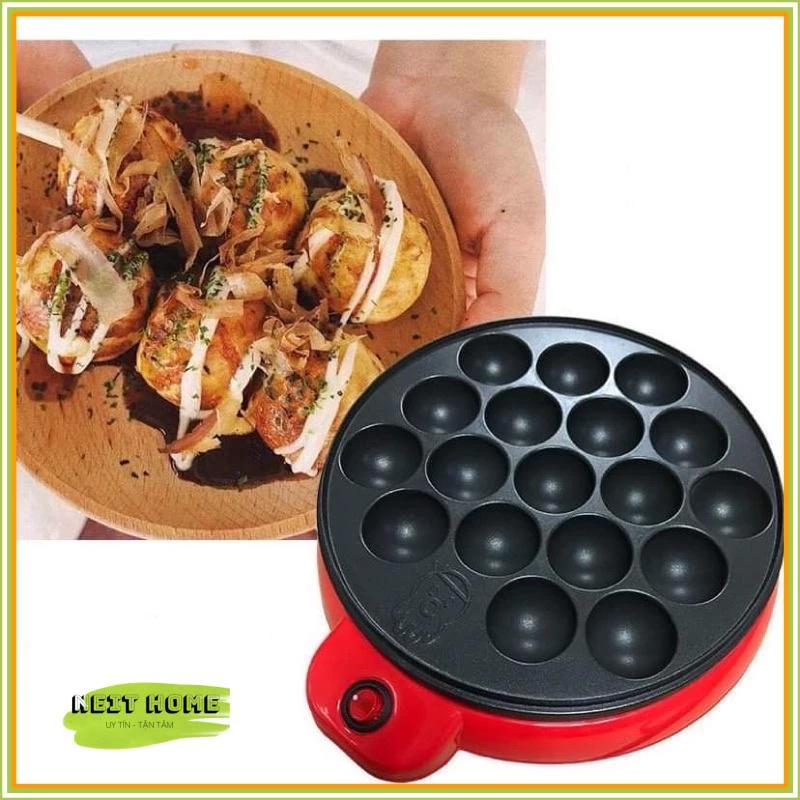 Hạnh phúc❣ Chảo Nướng Chống Dính Đĩa Nấu Ăn 20 Lỗ Nhà Nấu Nướng Dạng Khuôn Khay Nấu Nướng Nướng Chảo Bạch Tuộc Bóng Nướng Khay Nướng Nướng Bánh Nấu Ăn