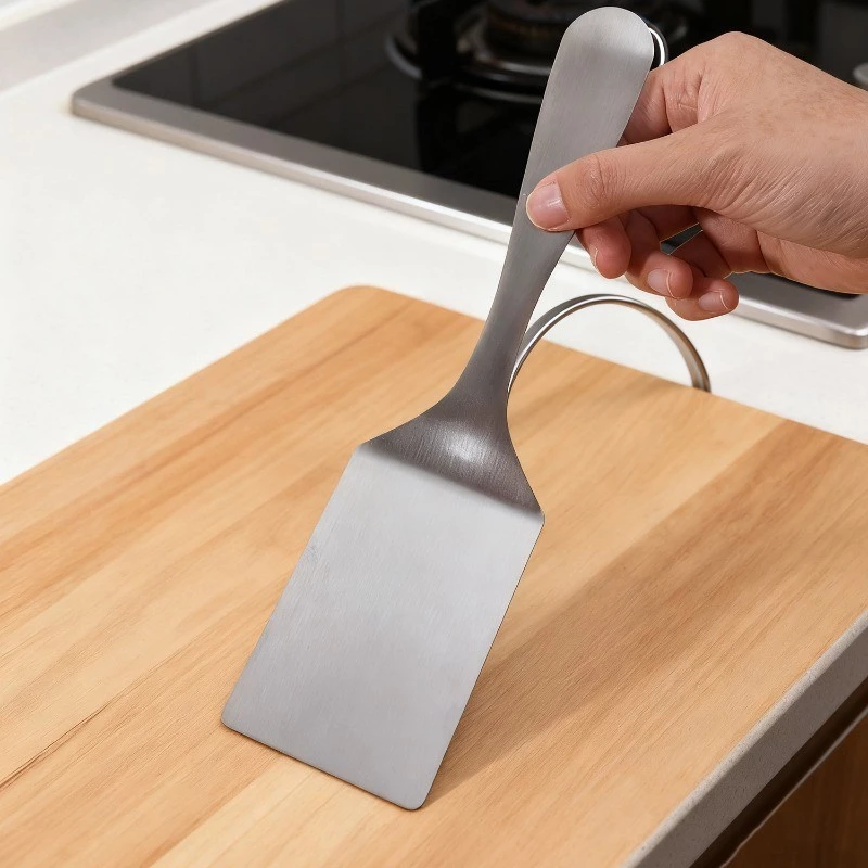 [3-5 Ngày Đến] 3 Thìa Nấu Ăn Cho Bánh Omelets Cá - Dụng Cụ Lật Chống Dính Inox Có Lưỡi Rộng, Lý Tưởng Cho Chảo Gang Nướng Nướng Nướng Nướng Nướng Nướng Nướng - 3