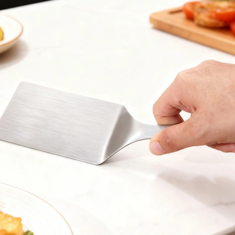 [3-5 Ngày Đến] 3 Thìa Nấu Ăn Cho Bánh Omelets Cá - Dụng Cụ Lật Chống Dính Inox Có Lưỡi Rộng, Lý Tưởng Cho Chảo Gang Nướng Nướng Nướng Nướng Nướng Nướng Nướng - 4