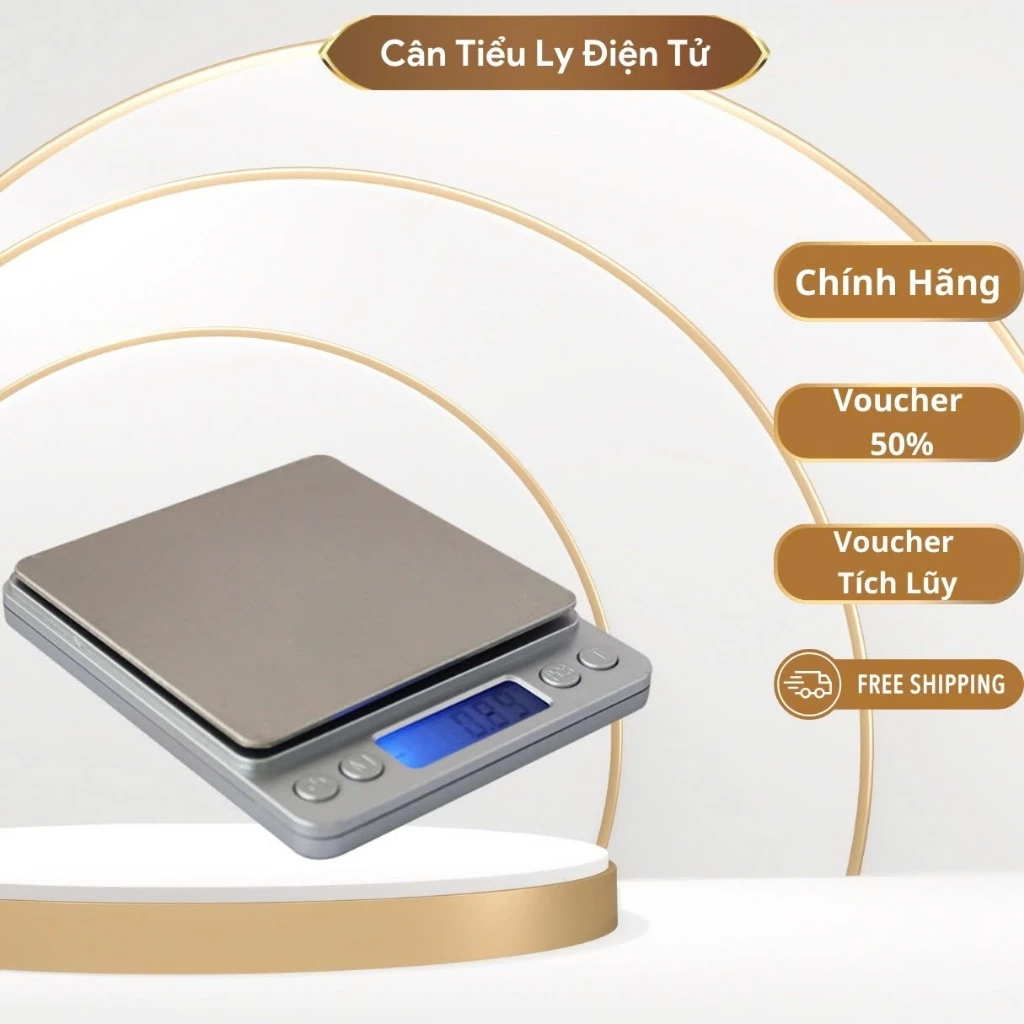 Cân tiểu ly điện tử , cân điện tử nhà bếp 3kg tặng kèm khay đựng đồ và 2 viên pin AAA New