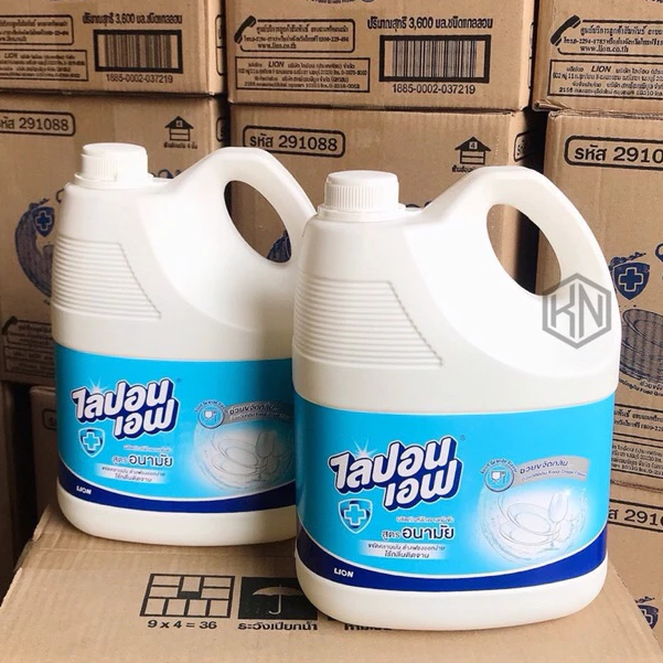 Nước rửa chén Thái Lan không mùi 3600ml chính hãng an toàn cho da tay - 3