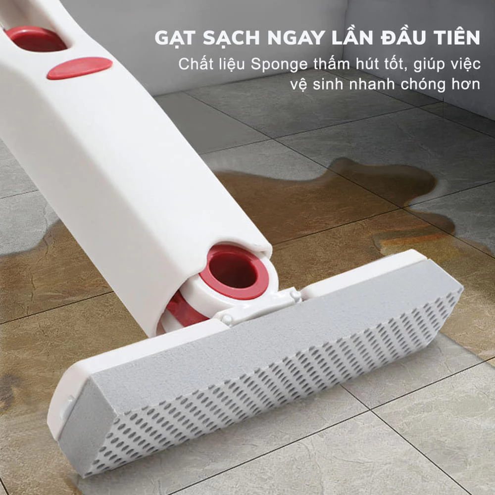 Cây Lau Bàn Bếp Tự Vắt Mini Đa Năng Bọt Biển Thấm Hút Thông Minh, Dụng Cụ Lau Dọn Gấp Gọn - 2