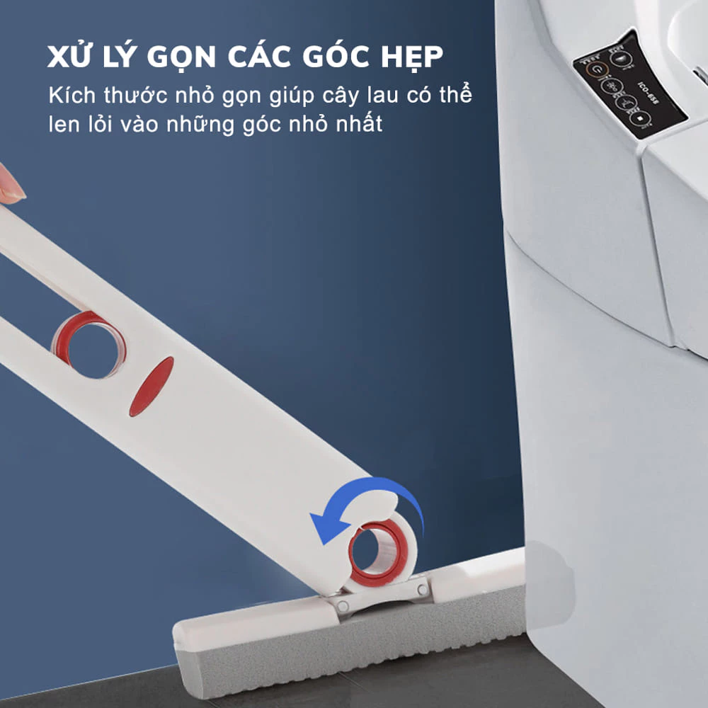 Cây Lau Bàn Bếp Tự Vắt Mini Đa Năng Bọt Biển Thấm Hút Thông Minh, Dụng Cụ Lau Dọn Gấp Gọn - 3