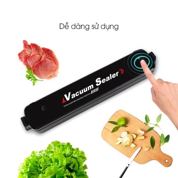 Máy Hút Chân Không Thực Phẩm Kèm Hàn Miệng Túi Vacuum Sealer ( tặng 10 túi hút ) - 3