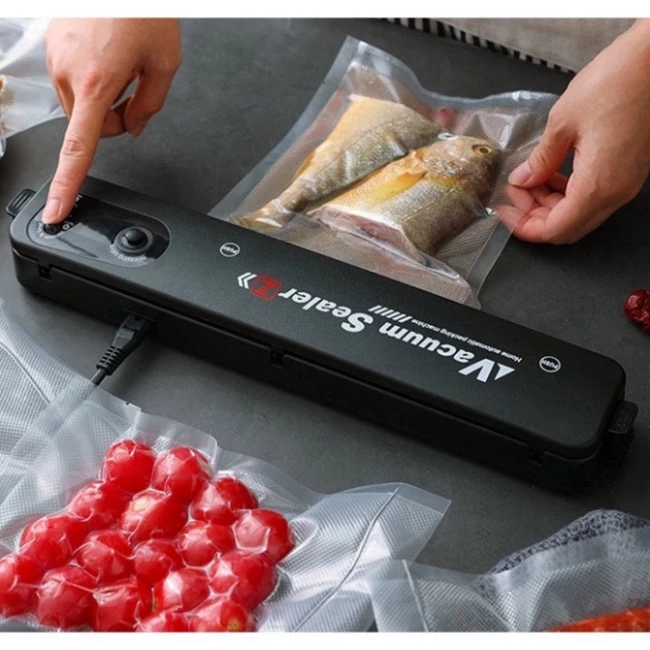 Máy hút chân không thực phẩm Vacuum Sealer- hút không khí triệt để, giữ môi tường chân không lý tưởng bảo quản thức ăn - 3