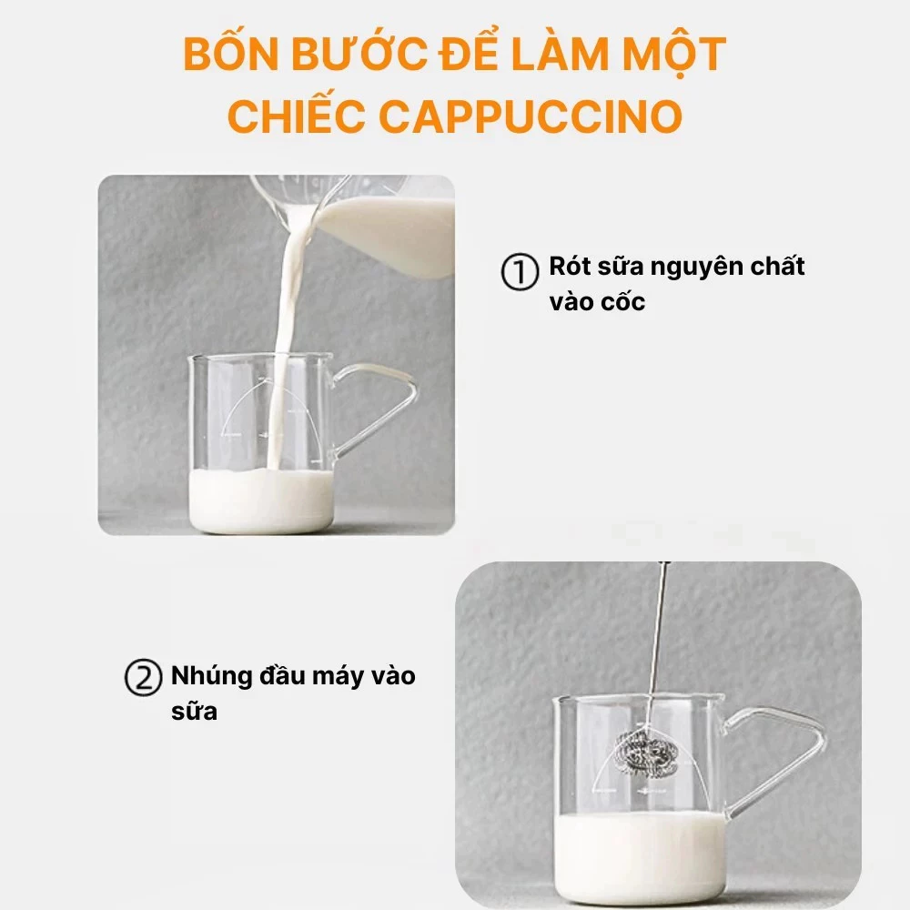 Máy Đánh Bọt Cà Phê, Đánh Trứng Mini SOKANY SK-02018 – Cầm Tay Không Dây, 2in1, Sạc USB Tiện Lợi - 5