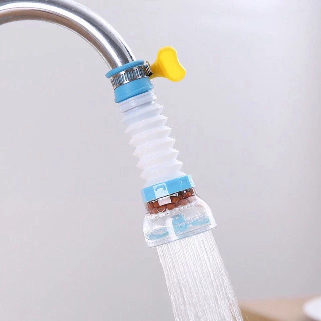 Vòi lọc nước rửa bát tăng áp xoay 360 có thể kéo dài chống bắn nước - Dbavio - 4