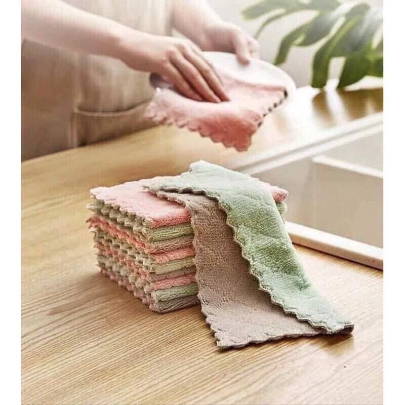 Khăn Lau Bếp Đa Năng 2 Mặt Siêu Tiện Lợi (1 Chiếc) - Siêu Thị Tiện Ích - 5