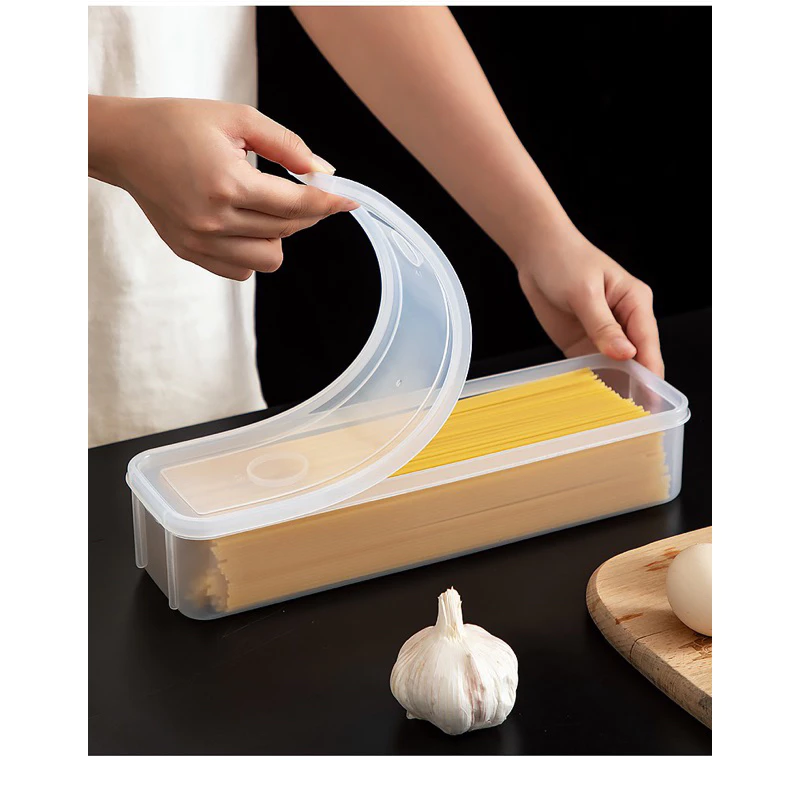 Hộp Nhựa Dài Đựng Mỳ Ý, Hành Lá, Đũa,Thìa, Hộp Đựng Thực Phẩm Dài Nhỏ Gọn Có Nắp Đậy Chống Ẩm Mốc - 3