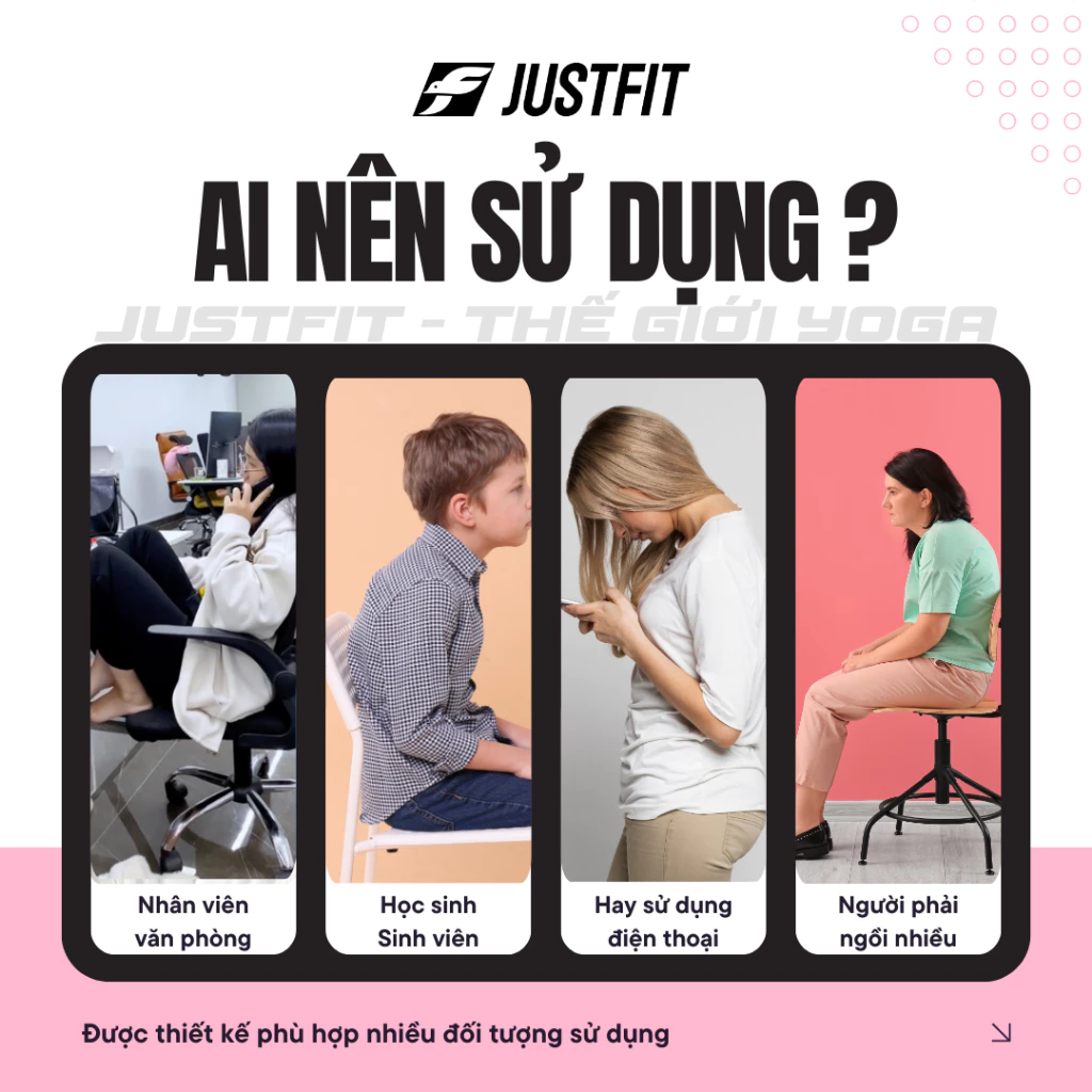 Đai chống gù lưng JUSTFIT, hỗ trợ định hình, cải thiện vóc dáng, có nẹp hỗ trợ thẳng lưng điều chỉnh dáng đi cơ thể - 6