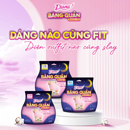 Diana Băng Quần Beauty Hip size M-L 12 chiếc/gói - 2