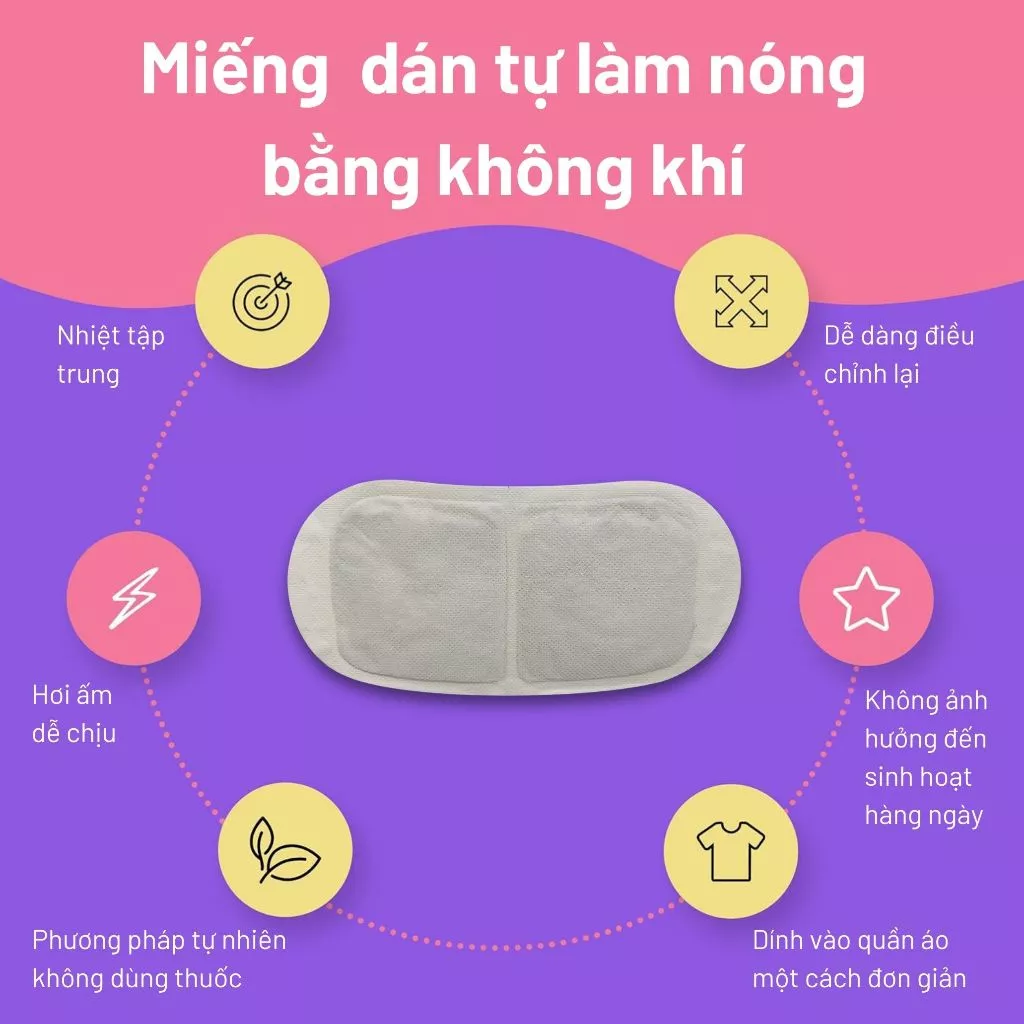 Miếng Dán Giữ Nhiệt 8 tiếng Giảm Đau Bụng Kinh Teemoon (7 miếng), Tinh Chất Gừng, Ngải Cứu, Ích Mẫu - 3