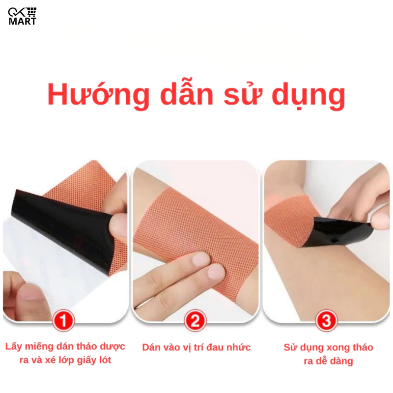 COMBO 3 Hộp 150 Miếng Dán Ngải Cứu Giảm Đau Xương Khớp - Cao Dán Làm Nóng Hỗ Trợ Xoa Bóp Nhức Mỏi - 3