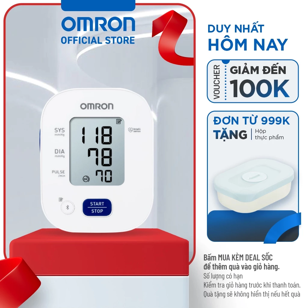 Máy Đo Huyết Áp Bluetooth OMRON - Bảo Hành 5 Năm - HEM-7140T1 - Kết nối điện thoại thông minh