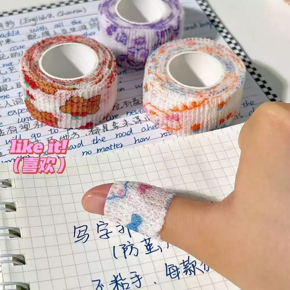 Băng quấn thể thao 4.5m tự dính chất liệu bền co giãn in họa tiết dễ thương bảo vệ khớp đầu gối/ngón tay - 2