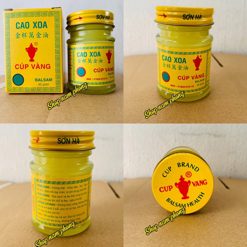 Cao Xoa Bóp Cúp Vàng 40g (Cù là cúp vàng) Chính Hãng xoa bóp nhức mỏi,cảm lạnh - 3
