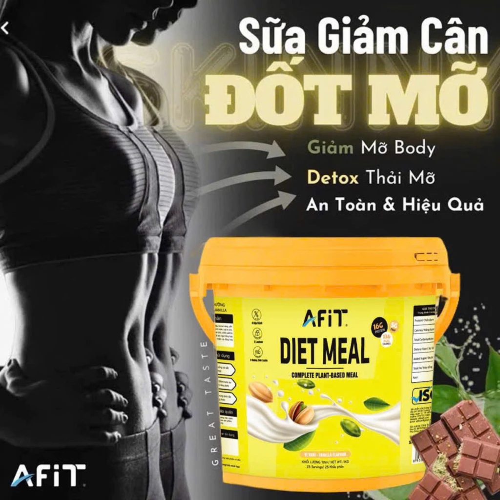 Sữa Giảm Cân Diet Meal An Toàn Cấp Tốc + Tặng Bình Nước 500ml