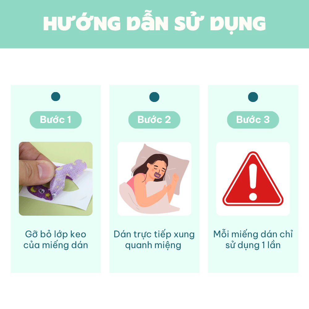 Hộp 30 Miếng Dán Chống Ngáy Ngủ BEBECHIC - 4