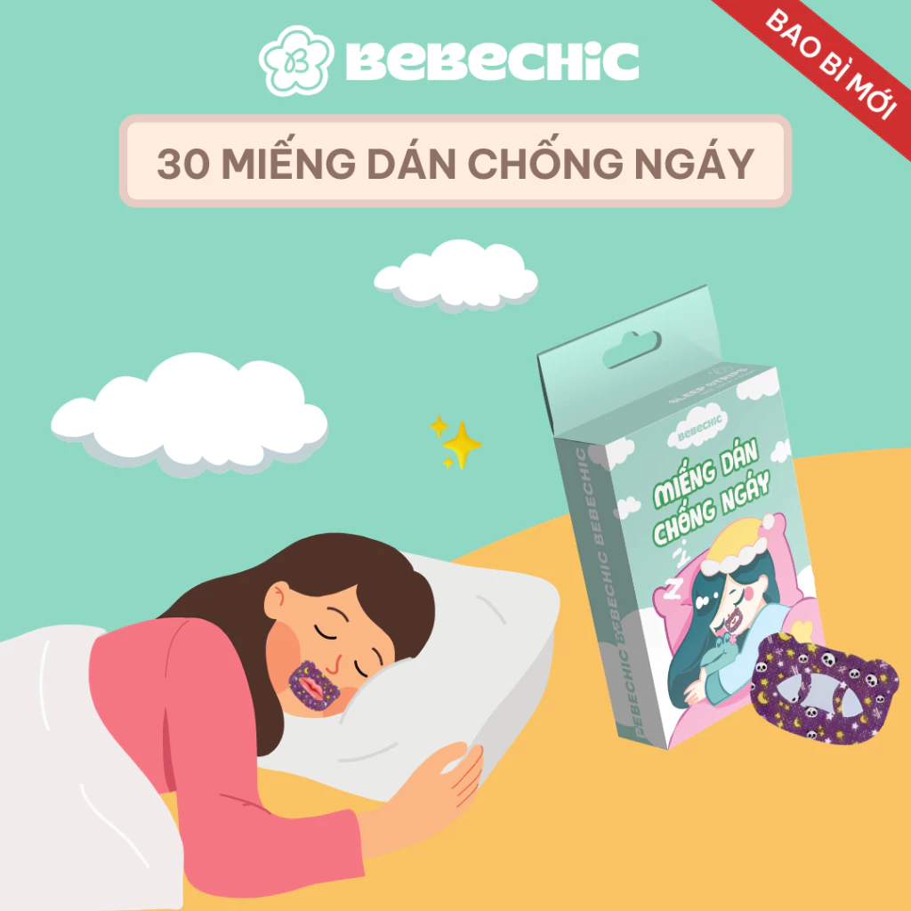 Hộp 30 Miếng Dán Chống Ngáy Ngủ BEBECHIC - 5