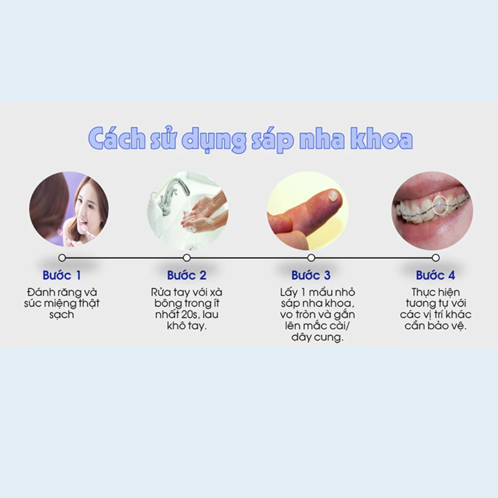 Sáp nha khoa niềng răng (chọn mùi), sáp chỉnh nha 5 thanh, sáp bôi niềng răng giảm đau loại tốt - Dinh Dinh - 4