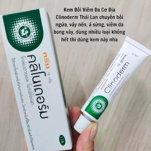 Kem Bôi Ngứa Vảy Nến Thái Lan Clinoderm Cream 15g Hỗ Trợ Viêm Da Cơ Địa, Tổ Đỉa, Nước Ăn Tay Chân - 2
