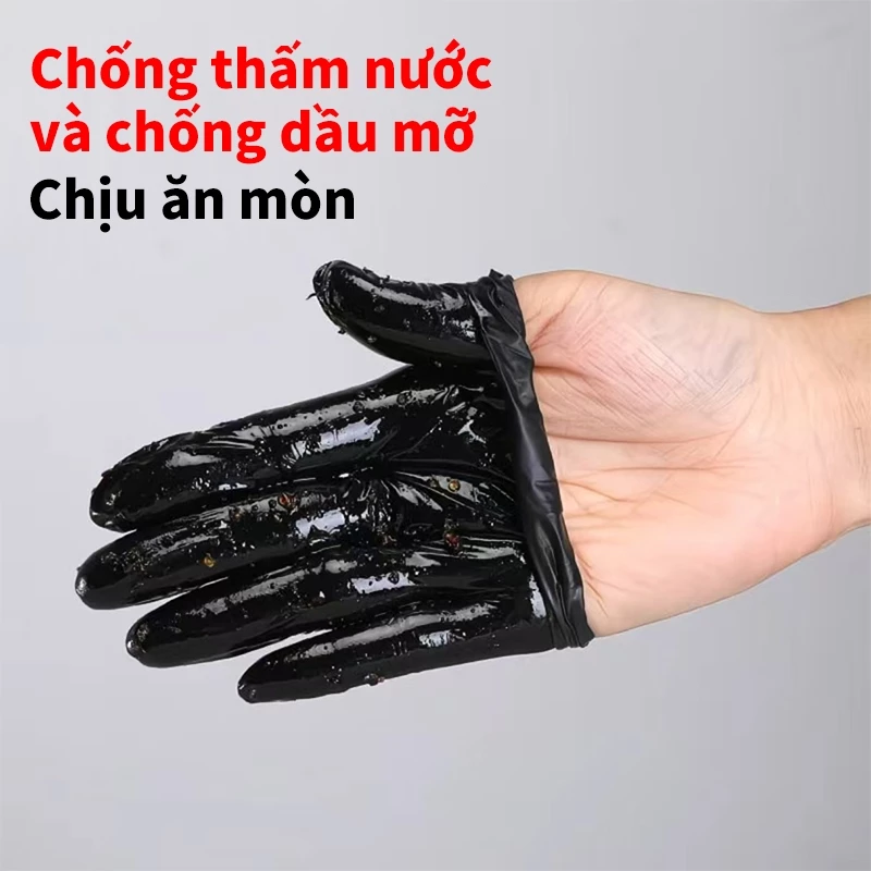 (100 chiếc) Găng tay cao su y tế không bột, chống ăn mòn hóa học, siêu bền và an toàn cho da. - 4